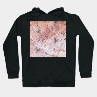 Minimal Colorful Abstract Leaf Pattern Hoodie